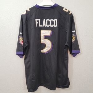 Baltimore Ravens #5 Joe Flacco Nike NFL Stitched Jersey Size XL Black